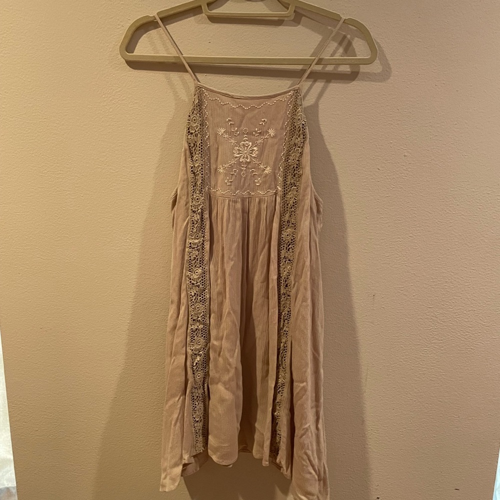 Lace spaghetti strap dress